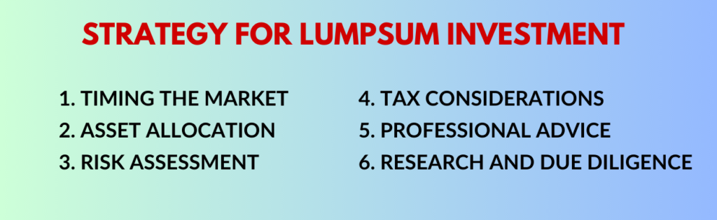Strategy for Lumpsum Investment
