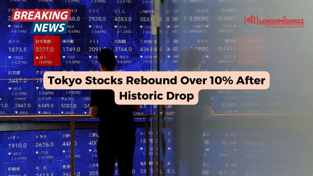 Tokyo Stocks Rebound Over 10% After Historic Drop