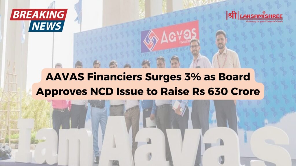 AAVAS Financiers Surges 3% as Board Approves NCD Issue to Raise Rs 630 Crore