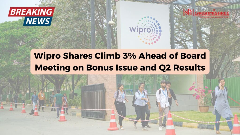 Wipro Shares Climb 3% Ahead of Board Meeting on Bonus Issue and Q2 Results