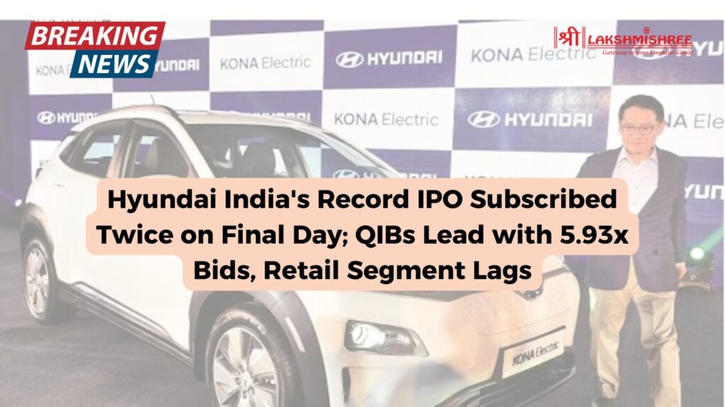 Hyundai India's Record IPO Subscribed Twice on Final Day; QIBs Lead with 5.93x Bids, Retail Segment Lags