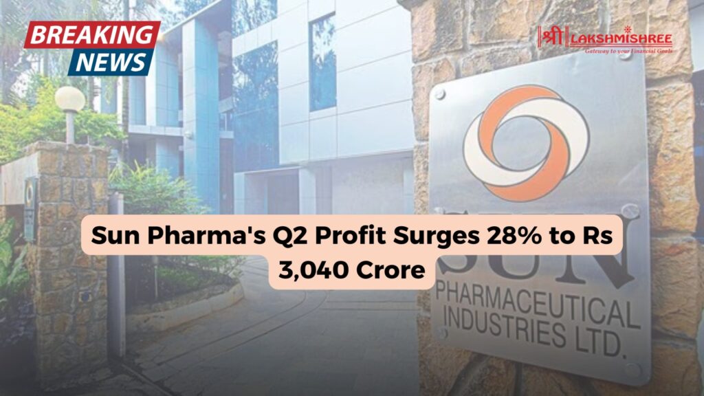 Sun Pharma's Q2 Profit Surges 28% to Rs 3,040 Crore