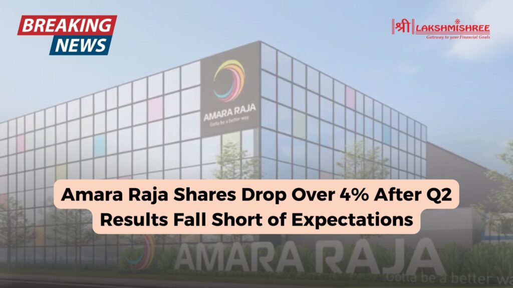 Amara Raja Shares Drop Over 4% After Q2 Results Fall Short of Expectations