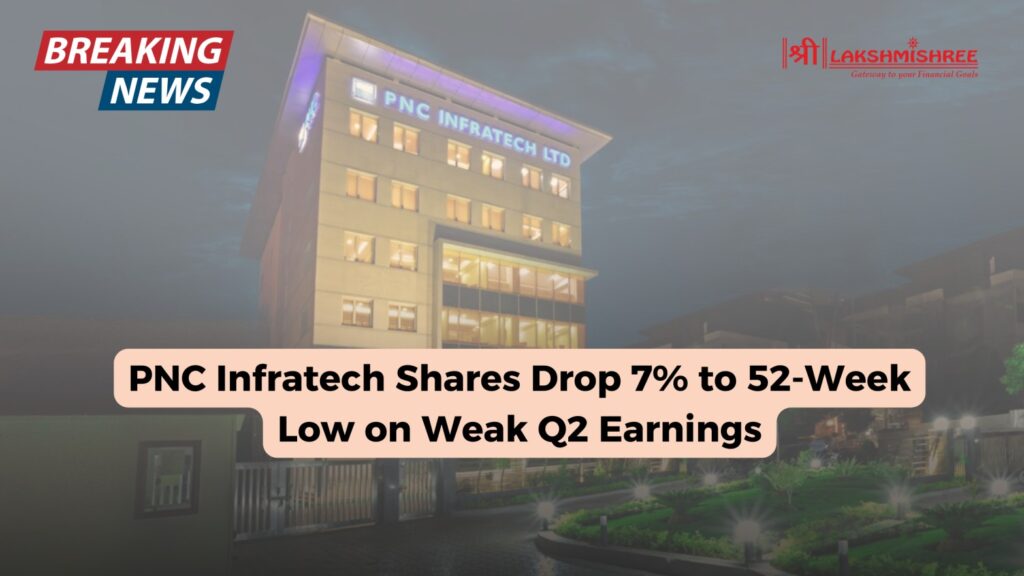 PNC Infratech Shares Drop 7% to 52-Week Low on Weak Q2 Earnings