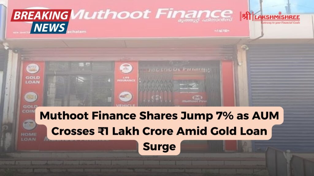 Muthoot Finance Shares Jump 7% as AUM Crosses ₹1 Lakh Crore Amid Gold Loan Surge