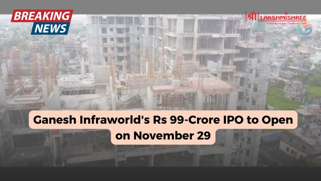 Ganesh Infraworld's Rs 99-Crore IPO to Open on November 29