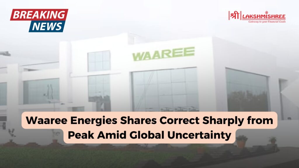 Waaree Energies Shares Correct Sharply from Peak Amid Global Uncertainty