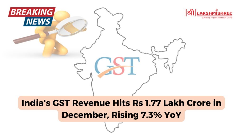 India's GST Revenue Hits Rs 1.77 Lakh Crore in December, Rising 7.3% YoY