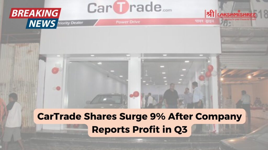 CarTrade Shares Surge 9% After Company Reports Profit in Q3