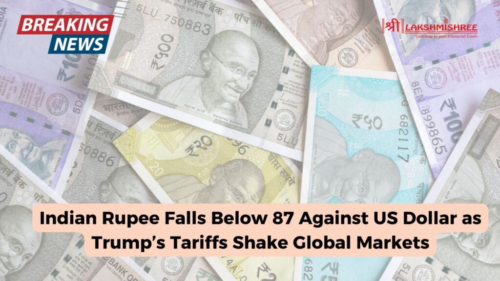 Indian Rupee Falls Below 87 Against US Dollar as Trump’s Tariffs Shake Global Markets