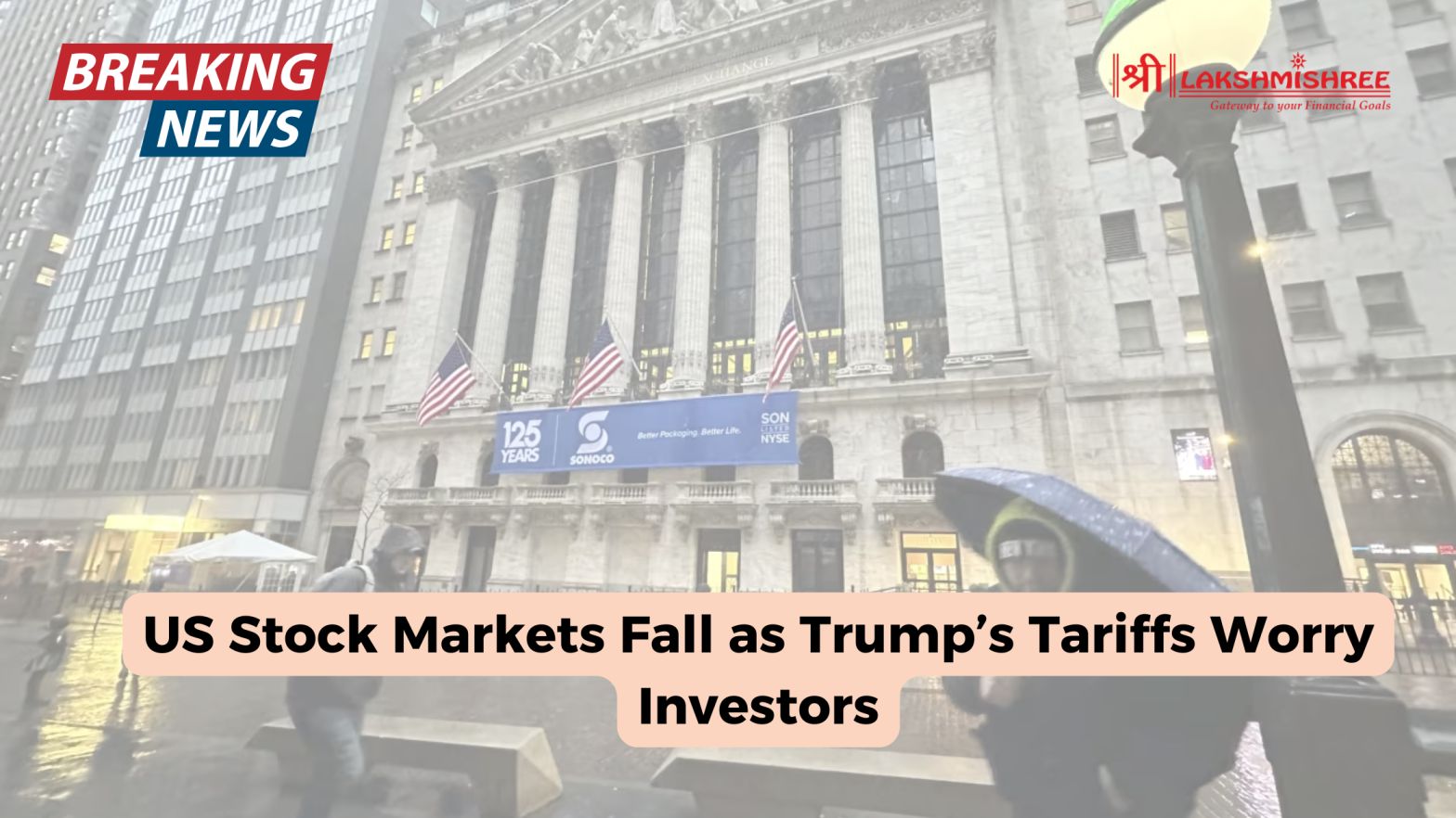 US Stock Markets Fall as Trump’s Tariffs Worry Investors