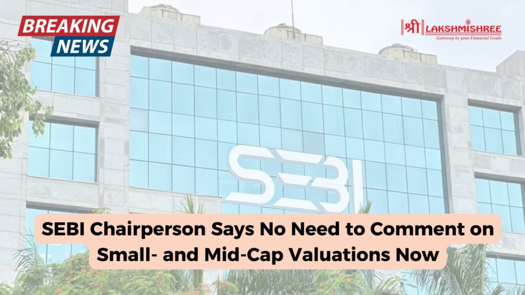 SEBI Chairperson Says No Need to Comment on Small- and Mid-Cap Valuations Now