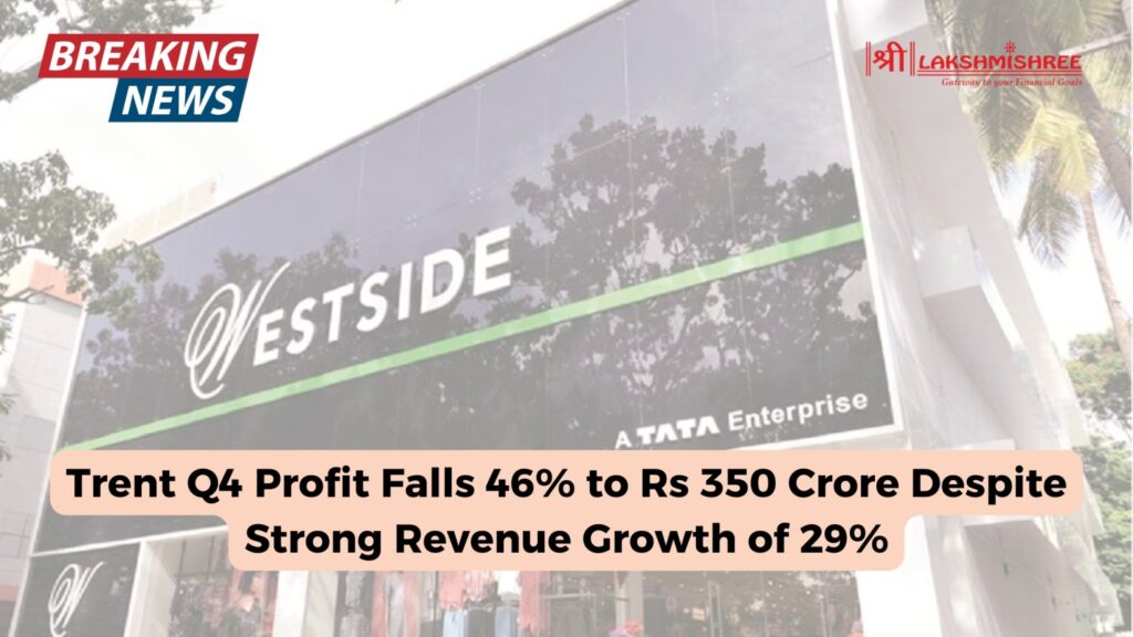 Trent Q4 Profit Falls 46% to Rs 350 Crore Despite Strong Revenue Growth of 29%