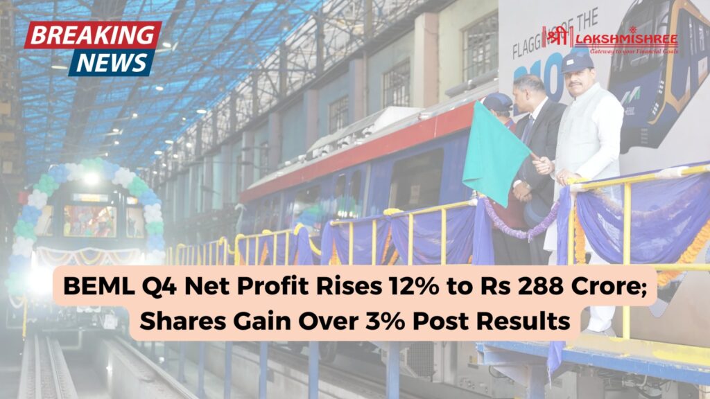 BEML Q4 Net Profit Rises 12% to Rs 288 Crore; Shares Gain Over 3% Post Results