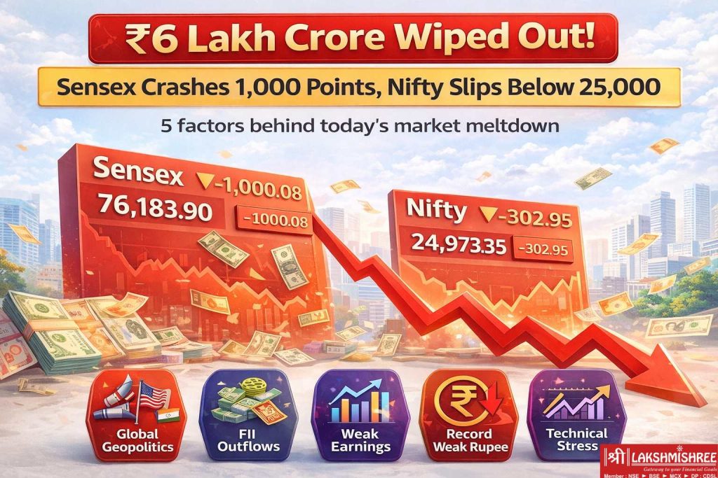 sensex Nifty Market Crash today